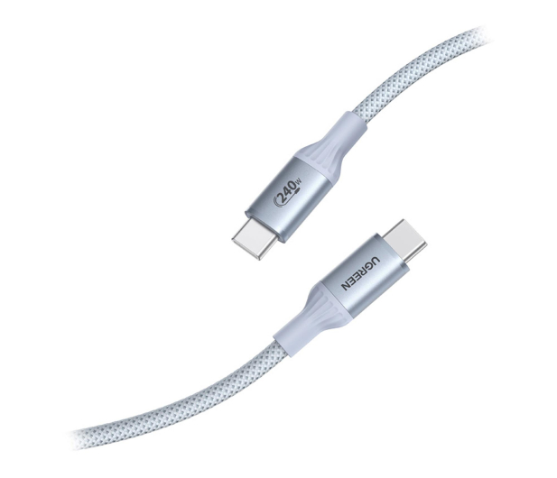 UGREEN Kabel USB-C L534 PD 240W  480Mbps 1m srebrny - 1513584 - zdjęcie 2